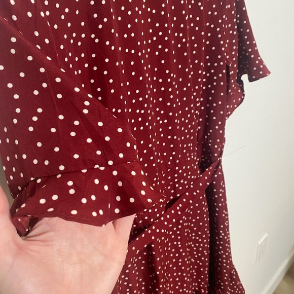Heartloom Brenna Polka Dot Wrap Dress - Small - Minnie Mouse Disney Dress - Picture 9 of 10